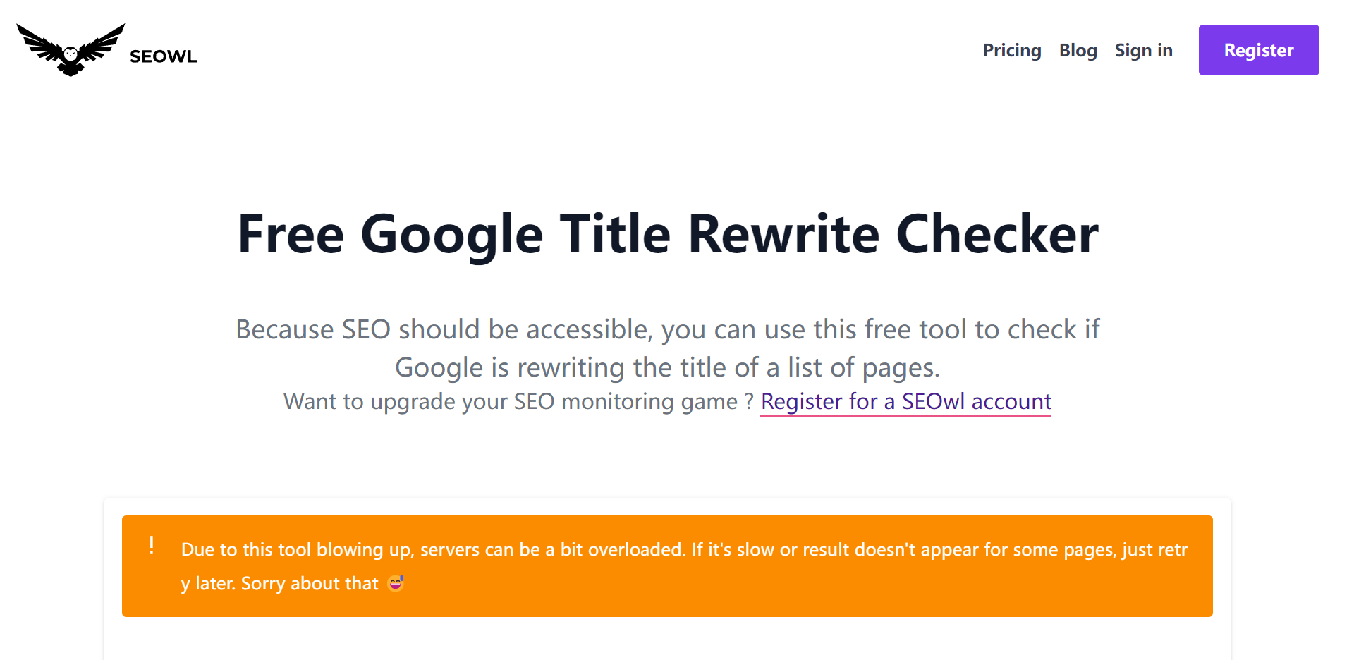 20个免费Google SEO站长小工具