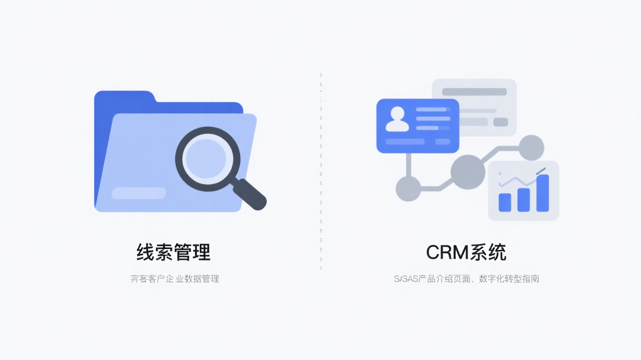 线索管理 vs CRM系统：哪个更适合你？